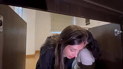 I didn't realize my maid was so hot, she bent down to clean the study.