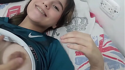 I find my stepsister with my clothes on and take them off until I end up fucking her - Full story